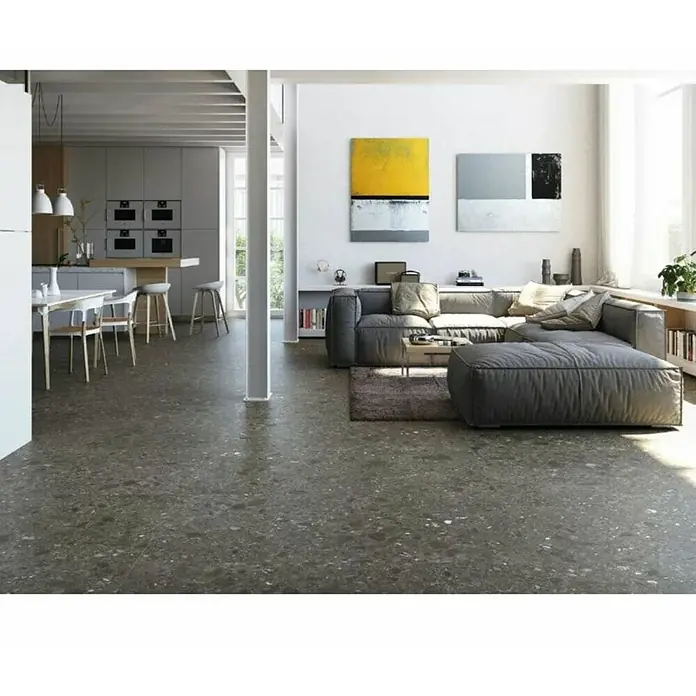 Porculanska pločica Hannover Black - 60 x 60 cm, crne boje - Živopisni prikaz
