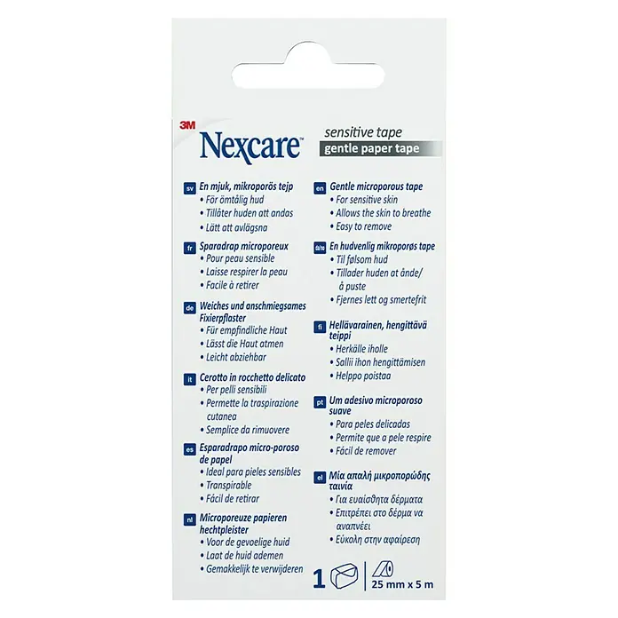 3M Esparadrapo Sensitive tape - 1 ud. - Vista trasera