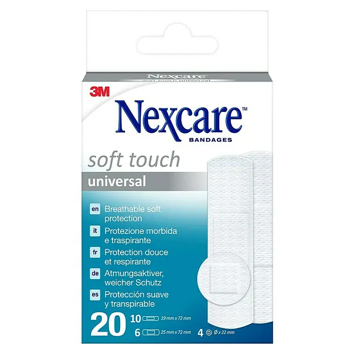 3M Juego de apósitos Soft touch universal - 20 ud. - Vista frontal