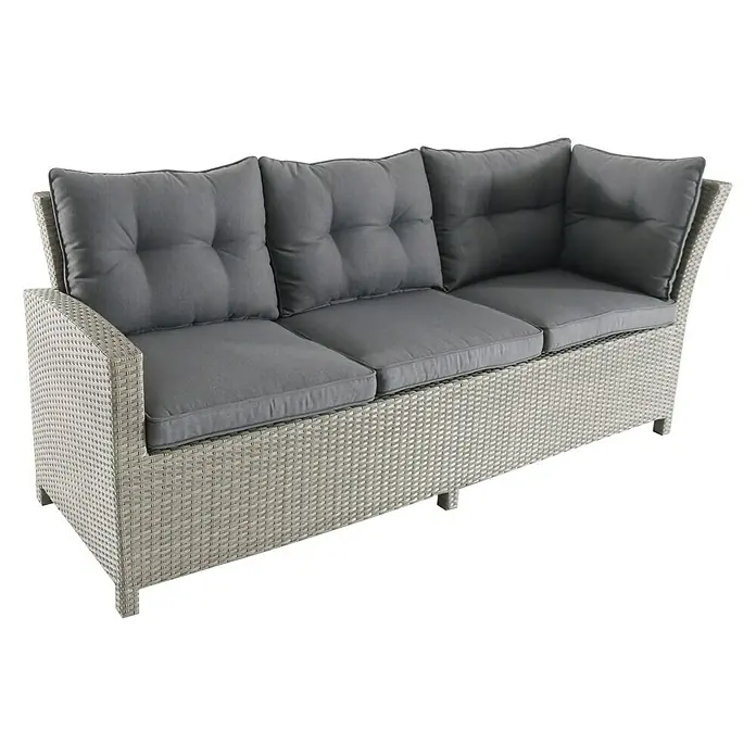 Sunfun Conjunto de muebles Silvana - 5 piezas, Gris, Antracita