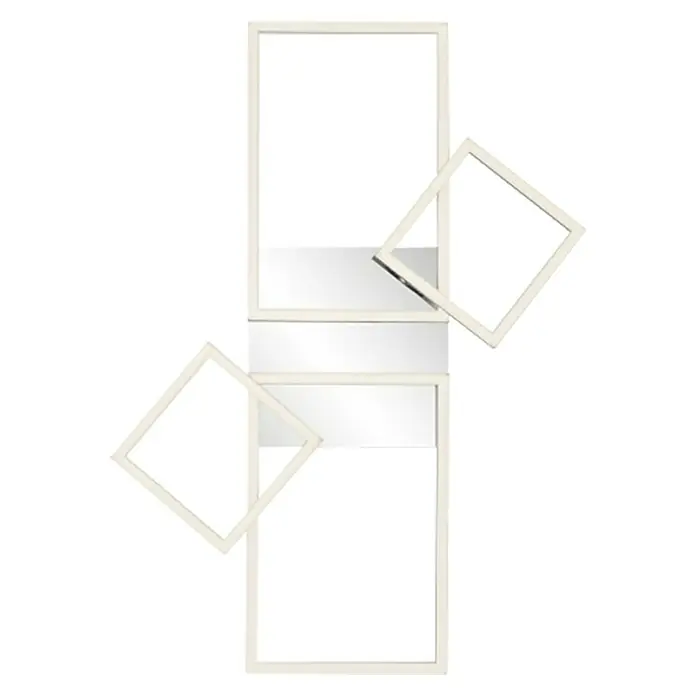 LeuchtenDirekt Plafón LED Iven - 35 W, L x An x Al: 33,8 x 65 x 7,5 cm, Níquel, Blanco, Blanco cálido - Vista ascendente