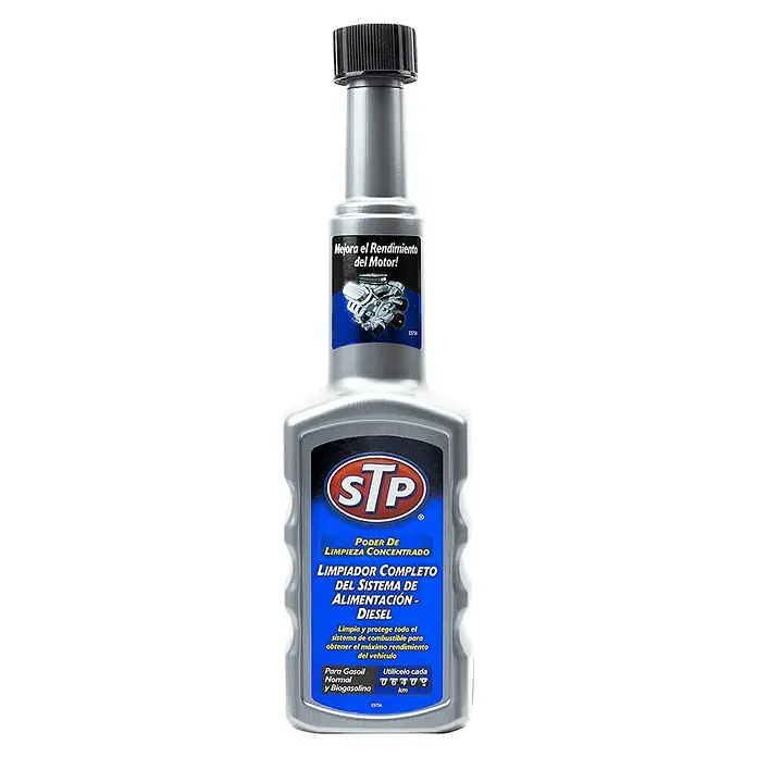 STP Limpiador de inyectores diésel - 200 ml, Específico para: motores diésel y biodiesel - Vista frontal