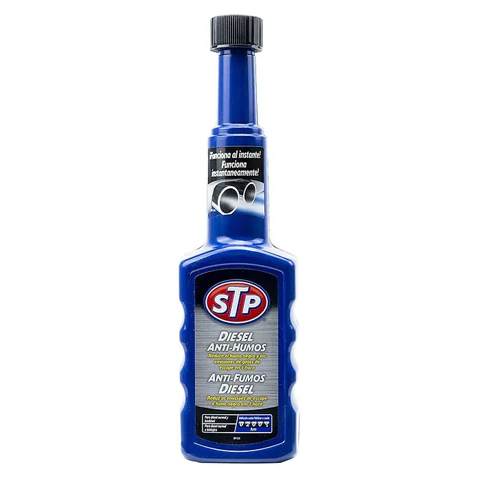 STP Limpiador de inyectores diésel antihumos Depósito - 200 ml - Vista frontal
