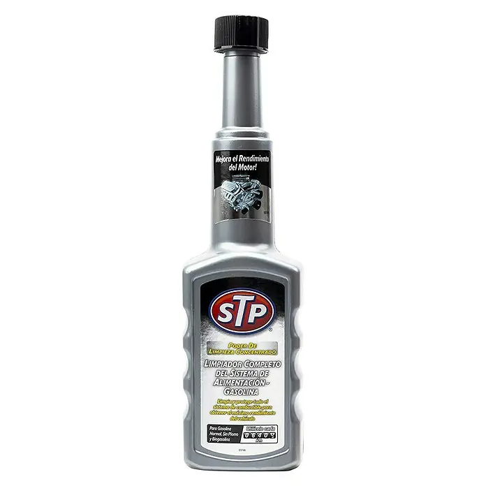STP Limpiador de inyectores gasolina - 200 ml, Específico para: Motores de gasolina - Vista frontal