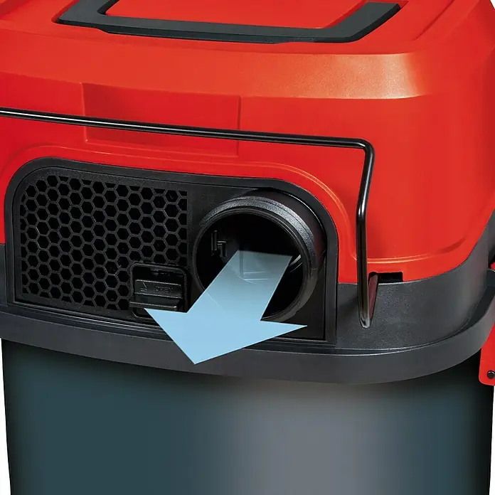 Herkules Nass-Trockensauger H-NT 20 - 800 W, 20 l, Material Behälter: Kunststoff - Detailaufnahme