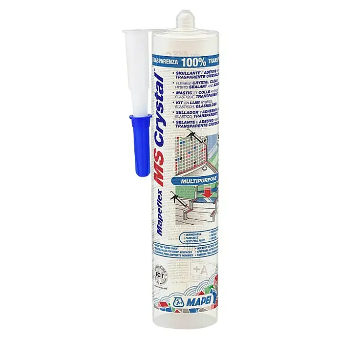Mapei Silikon Mapeflex Ms Crystal - Prozirne boje, 300 ml - Pogled sprijeda