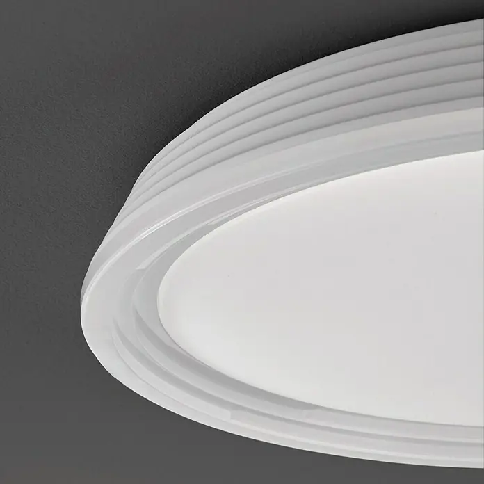 Honsel Leuchten Deckenleuchte rund Dua - 22 W, Ø x H: 430 mm x 7,5 cm, Weiß - Detailaufnahme