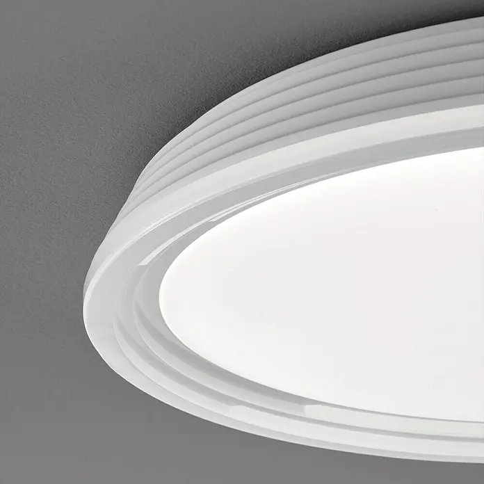 Honsel Leuchten Deckenleuchte rund Dua - 22 W, Ø x H: 430 mm x 7,5 cm, Weiß - Detailaufnahme