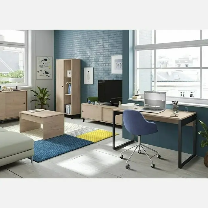 Muebles Pitarch Mueble para TV Kamet - L x An x Al: 40 x 160 x 52 cm, Roble aurora - Foto ambiente