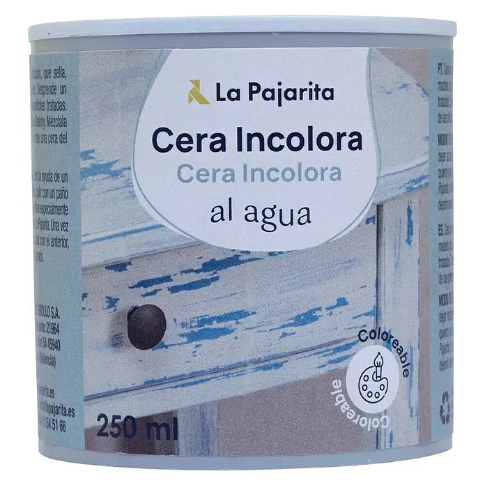 La Pajarita Cera incolora Al agua - Incoloro, 250 ml - Vista frontal