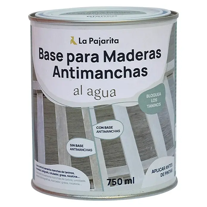La Pajarita Pintura antimanchas - Blanco, 750 ml, Mate - Vista frontal