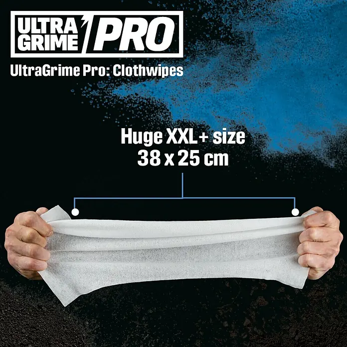 Feuchte Reinigungstücher Ultra Grime - 100 Stk. - Informationsansicht
