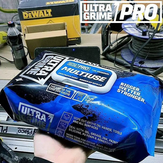 Feuchte Reinigungstücher Ultra Grime - 100 Stk. - Informationsansicht