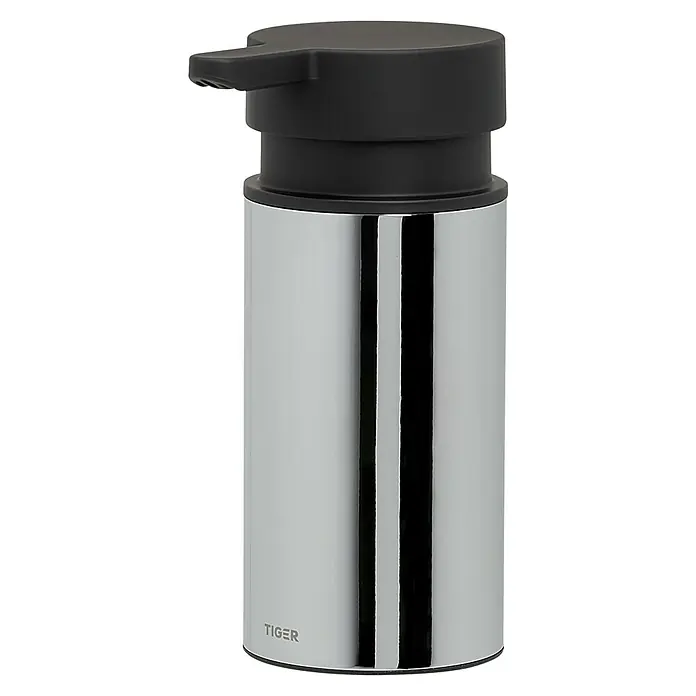 Tiger Dock Zeepdispenser - Roestvrij staal, 135 ml - Diagonaal zicht