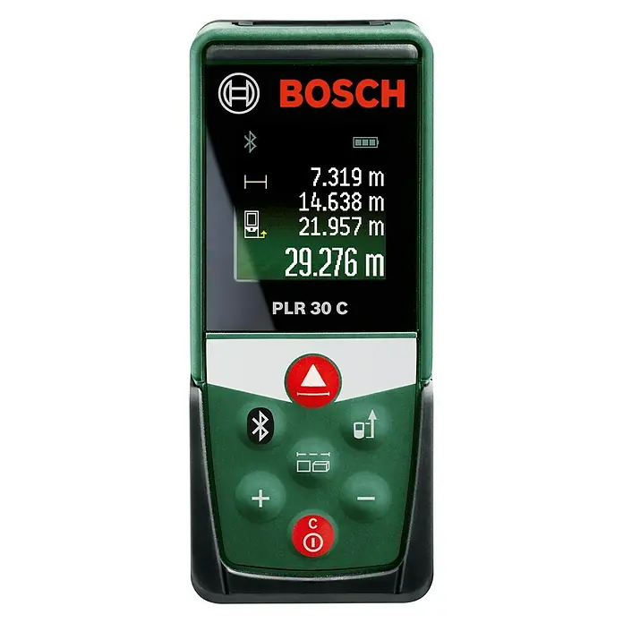 Bosch Laserentfernungsmesser PLR 30 C - Messbereich: 0,05 - 30 m - Vorderansicht