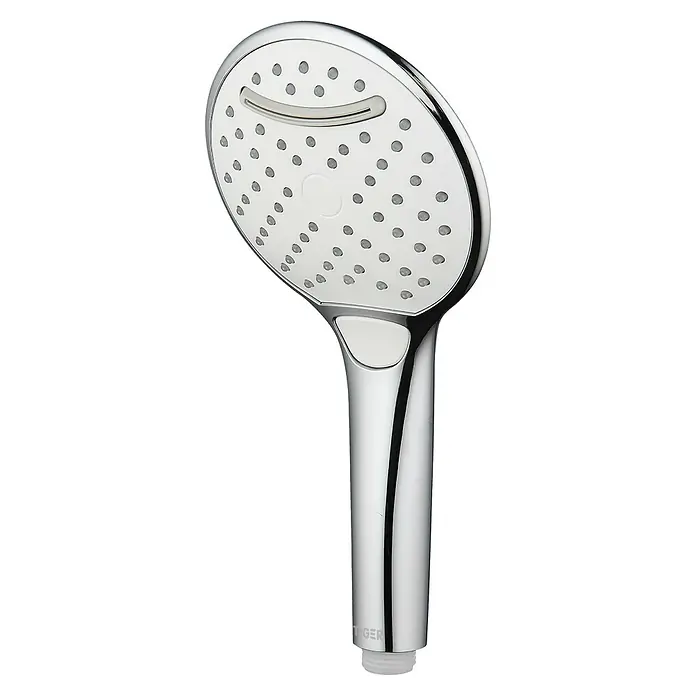 Tiger Douchekop Splash Sava - Aantal functies: 2 st., Diameter: 12 cm, Chroom - Diagonaal zicht