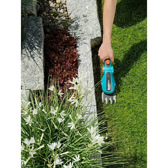 Gardena ComfortCut Akku-Grasschere - 3,6 V, Li-Ionen, 3 Ah, 1 Akku, Schnittbreite: 8 cm - Ansicht von oben