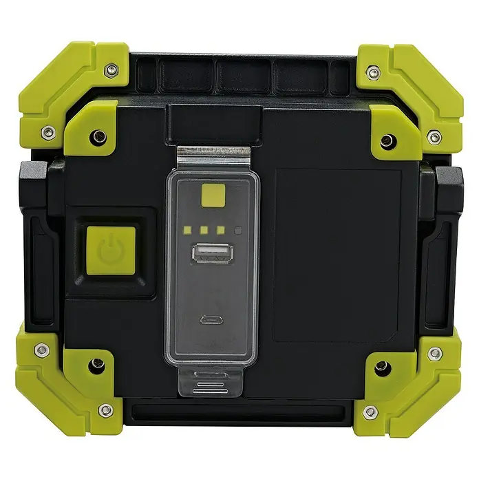 Profi Depot Mobiler LED-Strahler - 10 W, Schwarz, L x B x H: 15,5 x 4,1 x 17,5 cm, IP44 - Vorderansicht