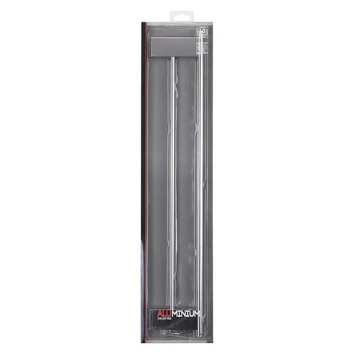 Tatay Aluminium Soporte doble de toalla - Ancho: 63,5 mm, Cromo, Brillante