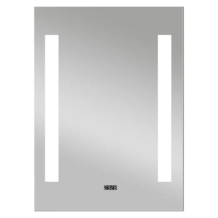 DSK LED-Lichtspiegel Chrystal Creek - 50 x 70 cm, Mit Kippschalter - Vorderansicht