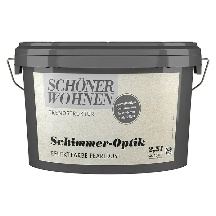SCHÖNER WOHNEN-Farbe Trendstruktur Effektfarbe - Schimmer-Optik, 2,5 l, Pearldust - Vorderansicht