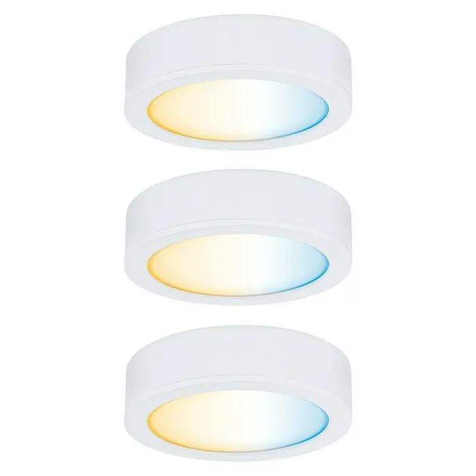 Paulmann Clever Connect Led-onderbouwverlichtingset Disc - 2 W, 3 st. - Vooraanzicht