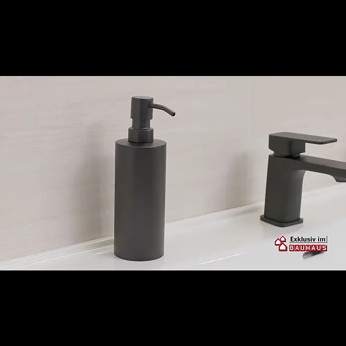 BAUHAUS Paris Seifenspender Black - Stahl, Pulverbeschichtet