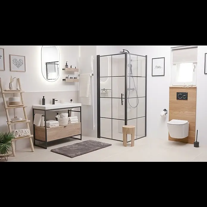 BAUHAUS Paris Handtuchhaken Black - 2 Stk., Stahl, Pulverbeschichtet