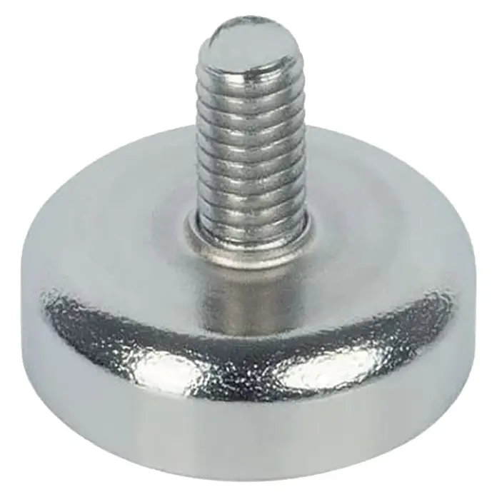 Fix-o-moll Topfmagnet Neodym Gewindebolzen - Durchmesser: 25 mm, Höhe: 16 mm, Traglast: 40 kg - Vorderansicht