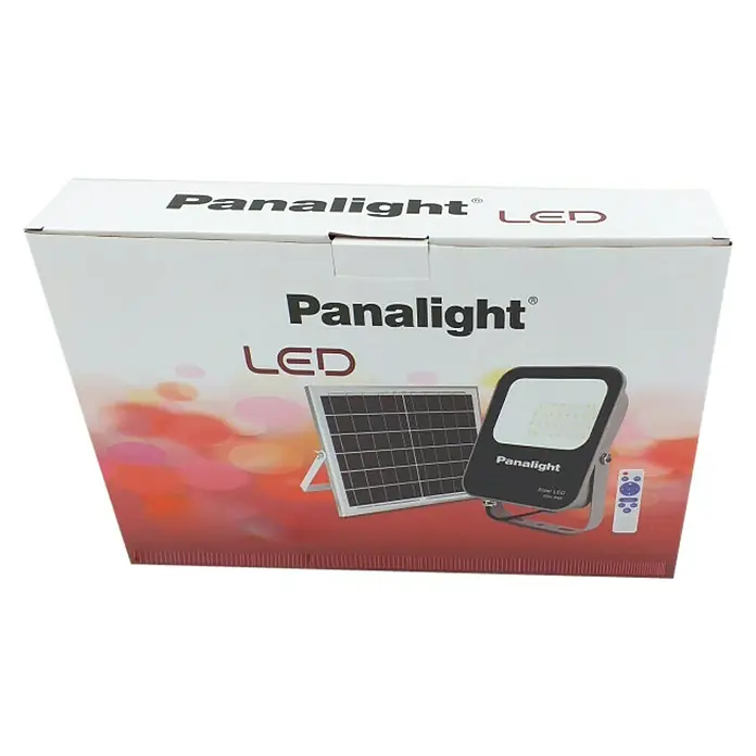Proyector LED solar Cosmo - 100 W, 4,5 x 22,8 x 26 cm, IP65 - Vista angular