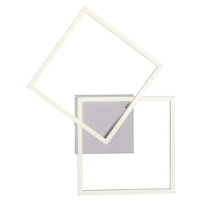 LeuchtenDirekt LED-Deckenleuchte - 17,5 W, L x B x H: 35,9 x 35,9 x 7 cm, Stahl, Tageslichtweiß - Ansicht von unten