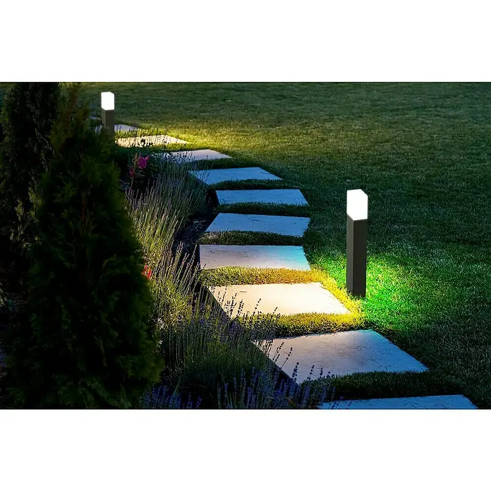 Lavida Milan LED-Wegeleuchte - 12 W, Höhe: 9,5 cm, Warmweiß - Stimmungsaufnahme