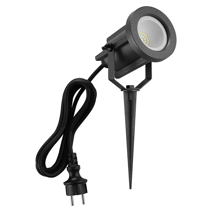 Lavida Milan LED-Außenleuchte - 8 W, Farbe Gehäuse: Schwarz, IP65 - Diagonale Ansicht