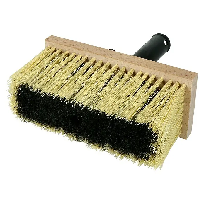 Stropna četka - 180 x 80 mm, Element za odlaganje na kantu, Vrsta čekinja: Plastične čekinje - Dijagonalni pogled