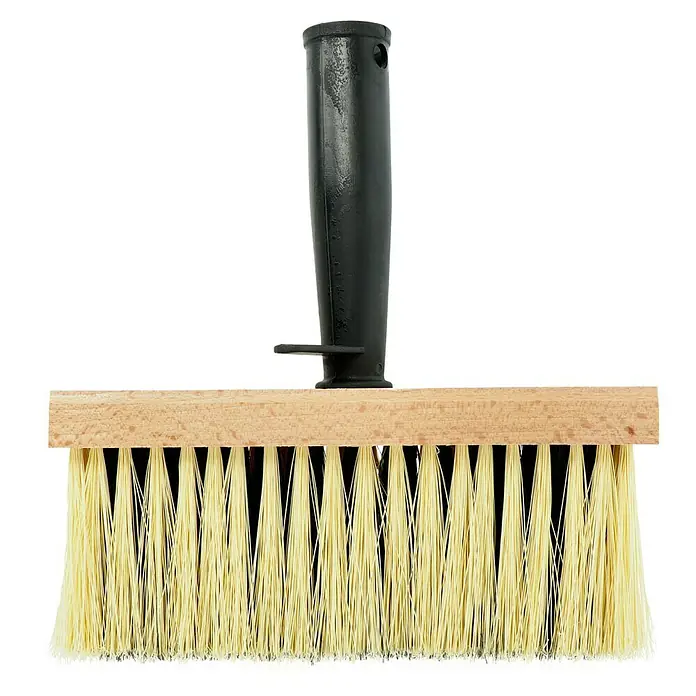 Stropna četka - 180 x 80 mm, Element za odlaganje na kantu, Vrsta čekinja: Plastične čekinje - Pogled s gornje strane
