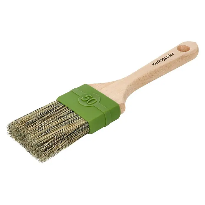 swingcolor Beizpinsel - Breite Borsten: 50 mm, Mischborsten, Holz - Diagonale Ansicht