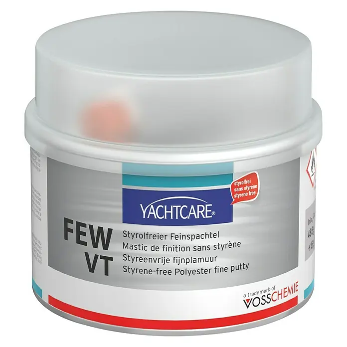 Yachtcare Feinspachtel FEW VT - 500 g, Weiß - Vorderansicht