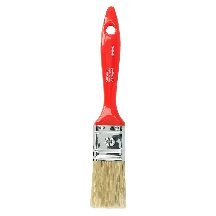 Platte kwast 30 mm - Breedte borstelhaar: 30 mm, Gemengd haar, Kunststof - Bovenaanzicht