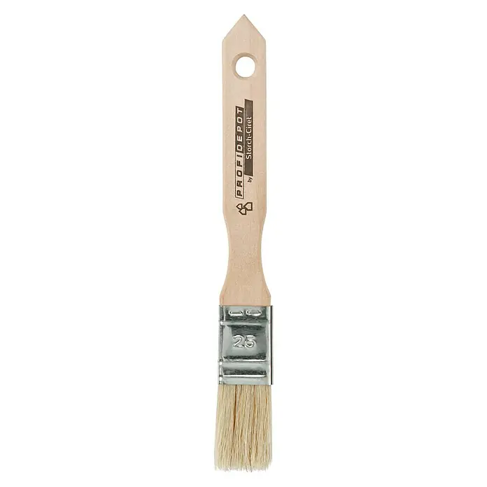 Modlerpinsel - Breite Borsten: 25 mm, Chinaborsten, Holz - Draufsicht
