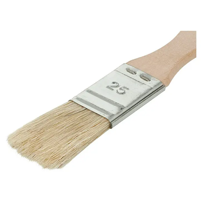 Modlerpinsel - Breite Borsten: 25 mm, Chinaborsten, Holz - Detailaufnahme