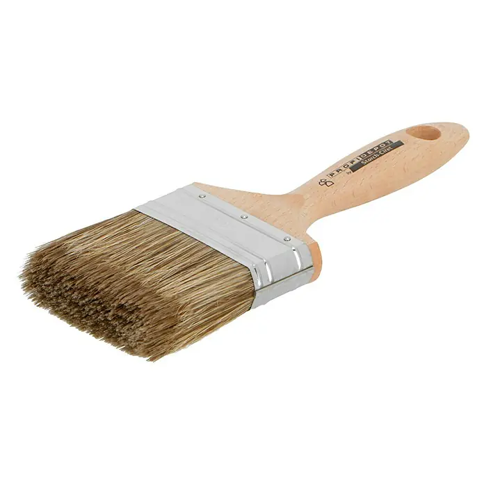 Profi Depot by Storch-Ciret Lasur-Flachpinsel - Breite Borsten: 80 mm, Mischborsten, Holz - Diagonale Ansicht