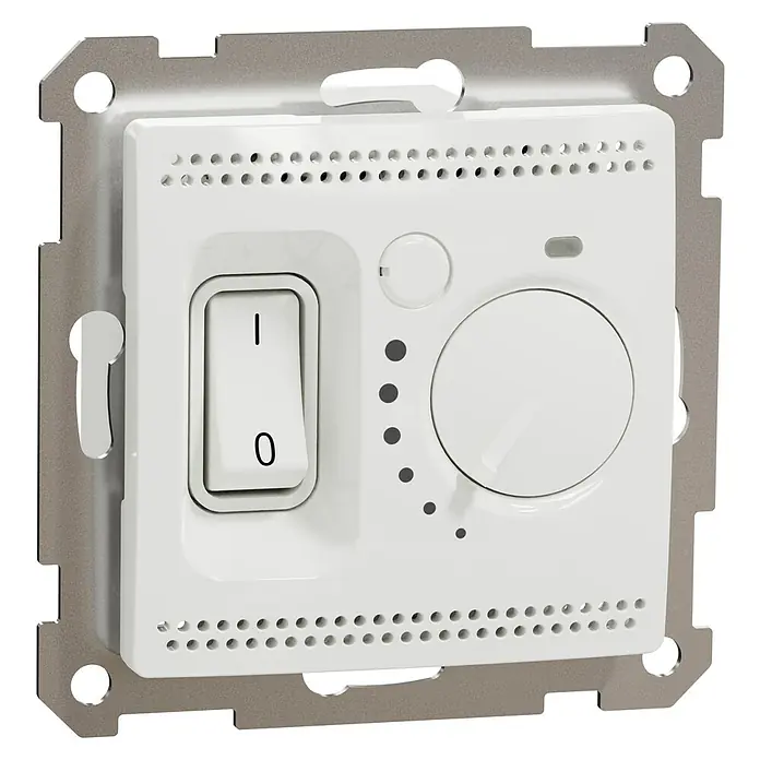 Schneider Electric Sedna Design & Elements Termostato para suelo radiante - Blanco, Suelo radiante - Vista angular