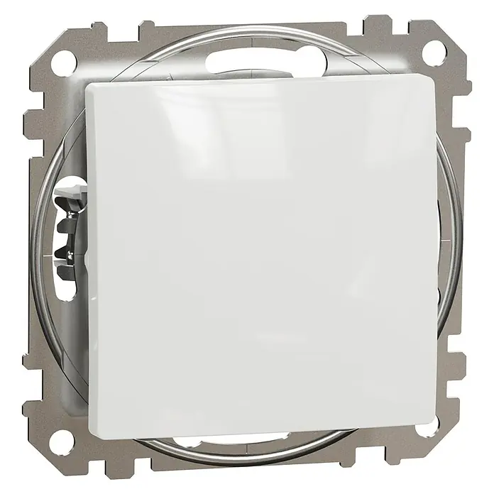 Schneider Electric Sedna Design & Elements Pulsador - Blanco, 10 A, En pared - Vista angular