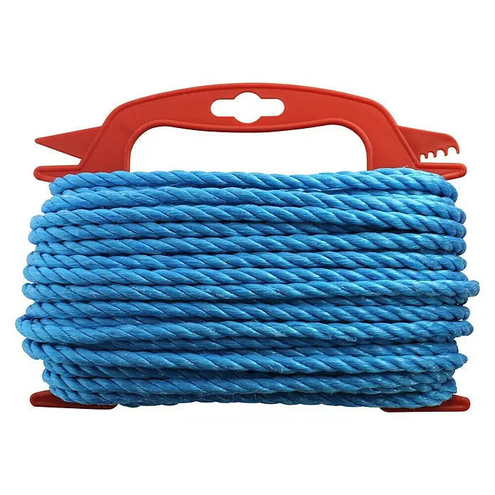 Stabilit PP-Seil - Ø x L: 6 mm x 20 m, Polypropylen, Blau, 3-schäftig gedreht - Vorderansicht