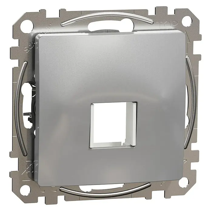 Schneider Electric Sedna Design & Elements Placa adaptadora keystone - Específico para: Keystone, Plástico, Aluminio - Primer plano