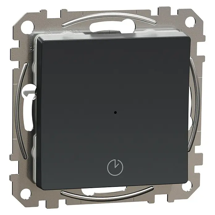 Schneider Electric Sedna Design & Elements Programador Regresivo - Antracita, L x An x Al: 4,5 x 7,3 x 7,3 cm, 10 A - Vista angular