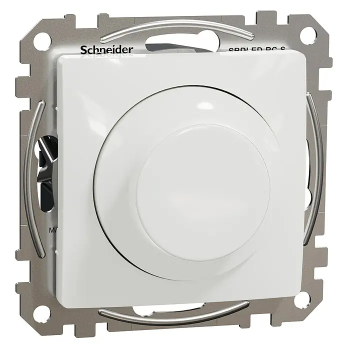 Schneider Electric Sedna Design & Elements Regulador luminoso RC - Blanco, En pared - Vista angular