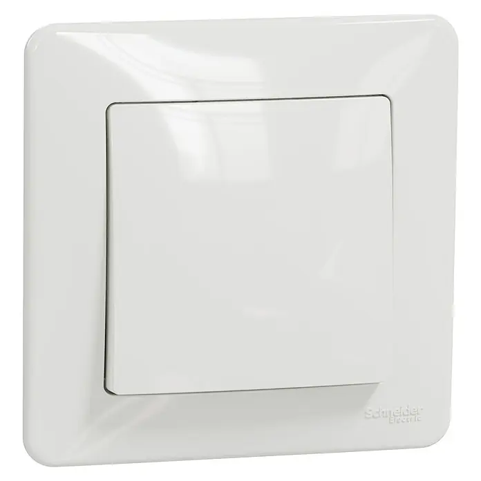 Schneider Electric Sedna Design & Elements Conmutador Pack x 5 - 5 ud., Blanco, 10 AX, En pared - Vista angular