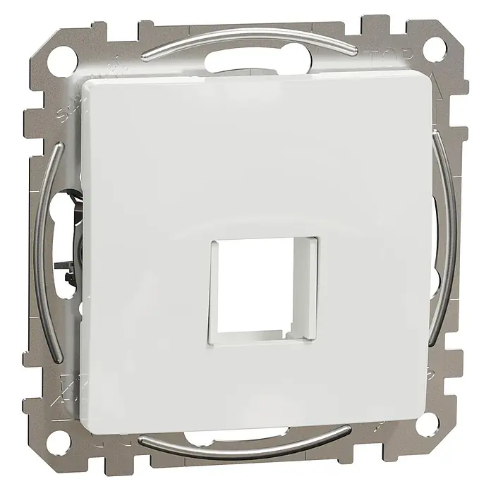Schneider Electric Sedna Design & Elements Placa adaptadora keystone - Específico para: Keystone, Plástico, Blanco - Vista angular