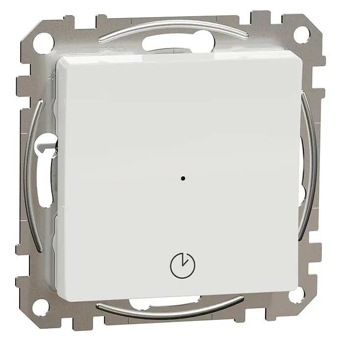 Schneider Electric Sedna Design & Elements Programador Regresivo - Blanco, L x An x Al: 4,5 x 7,3 x 7,3 cm, 10 A - Vista angular